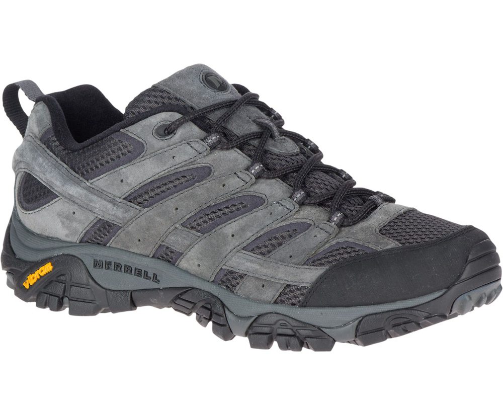 Buty Trekkingowe Merrell Męskie Szare - Moab 2 Ventilator - 209756-VCG